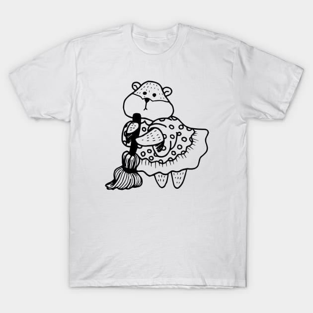 Hand Drawn Cute Animals T-Shirt by Wanderer Bat